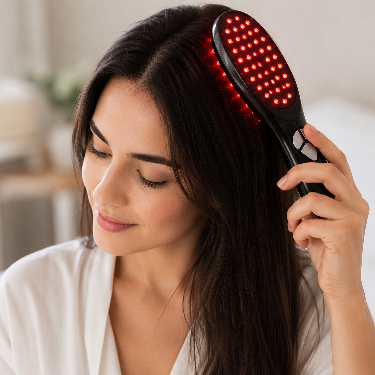 Lunessa™ Dual Light Therapy Scalp Massager - Red + Blue Light + Massage